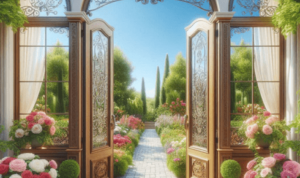 double French doors exterior